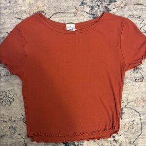 Trendy Kids Rust Orange Short Sleeve Tee